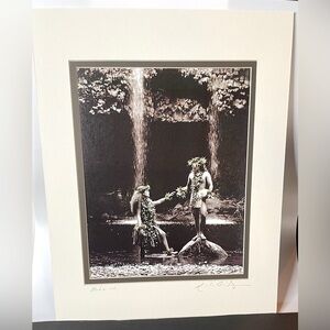 Hawaiian Art Signed work Randy Jay Braun Beautiful piece matted perfect conditio